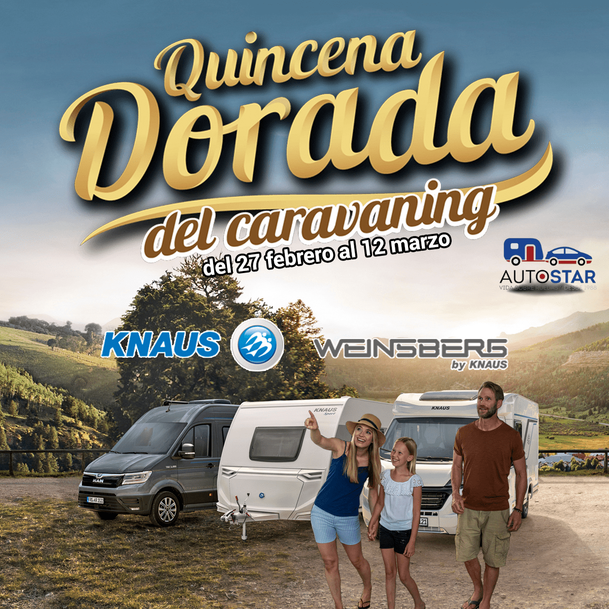 Quincena Dorada del Caravaning en Caravanas Autostar Caravanas